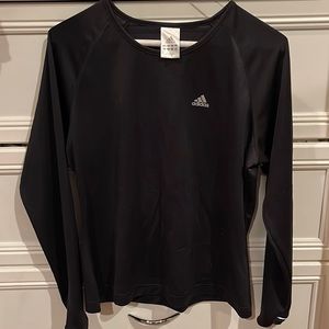 Adidas Black Long-Sleeved athletic shirt